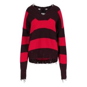 Stella Mccartney Striped Wool Sweater – Red - NWT